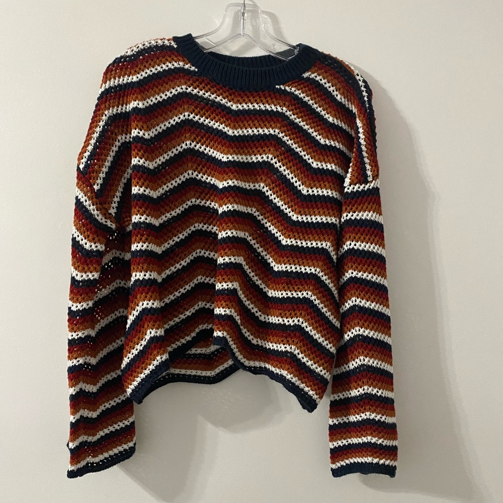 Forever 21 70s Inspired Sweater with Flared Sleeves